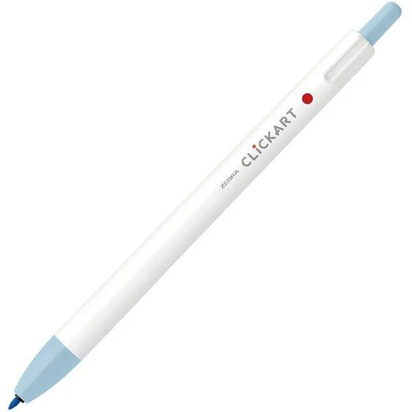 ZEBRA CLICKART Gentle light color WYSS22 0.6mm water-based pen single 12 color set