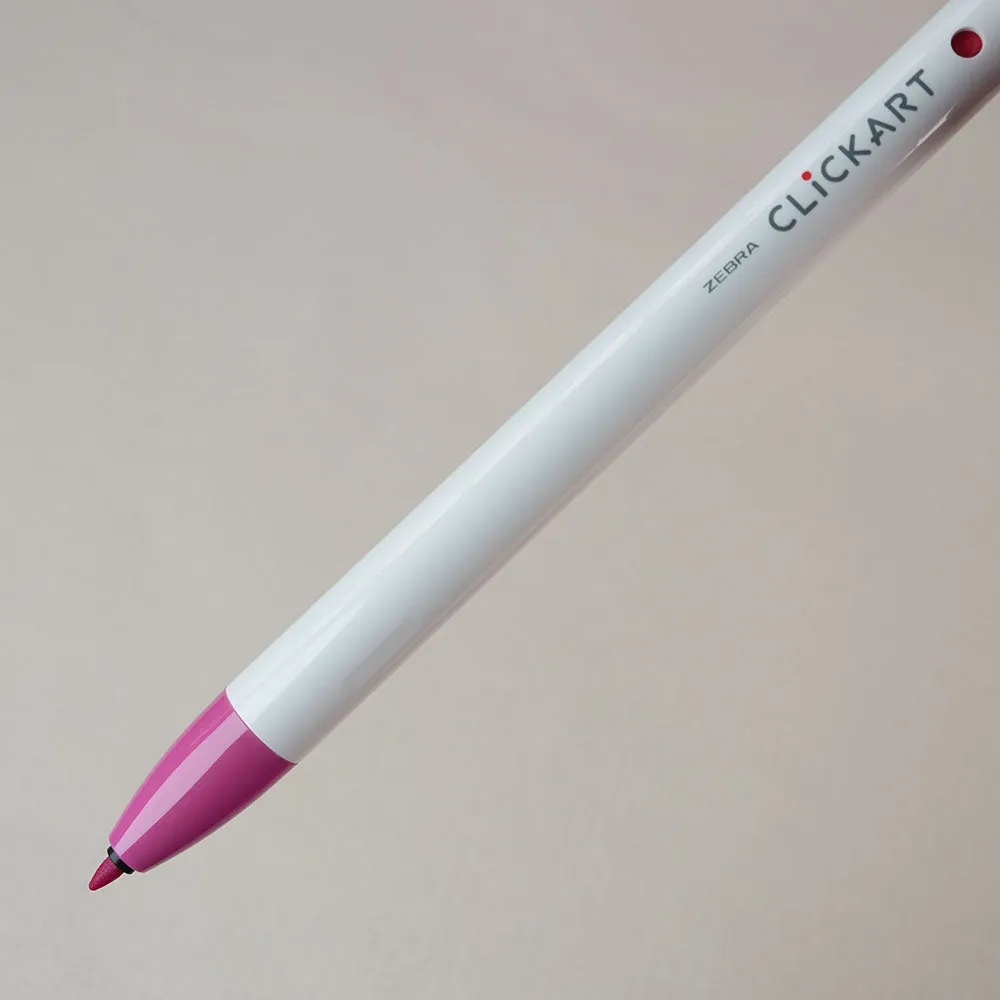 ZEBRA CLICKART Gentle light color WYSS22 0.6mm water-based pen single 12 color set