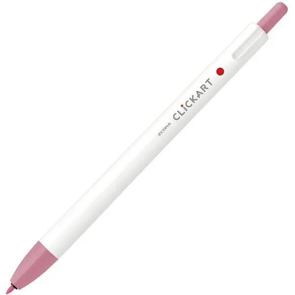 ZEBRA CLICKART Gentle light color WYSS22 0.6mm water-based pen single 12 color set