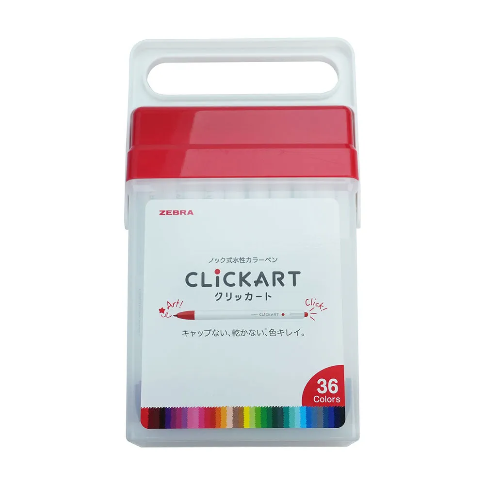 ZEBRA CLICKART Gentle light color WYSS22 0.6mm water-based pen single 12 color set