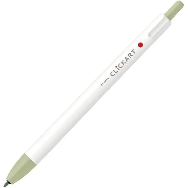ZEBRA CLICKART Gentle light color WYSS22 0.6mm water-based pen single 12 color set
