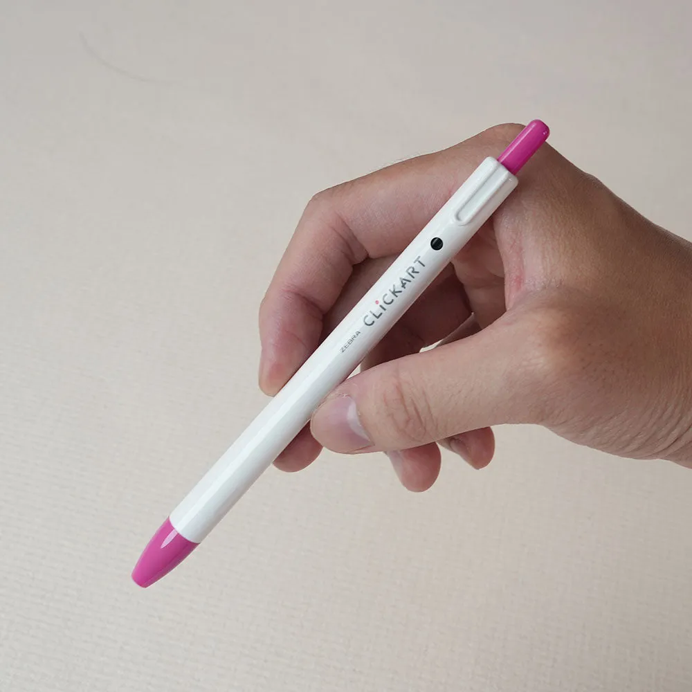 ZEBRA CLICKART Gentle light color WYSS22 0.6mm water-based pen single 12 color set