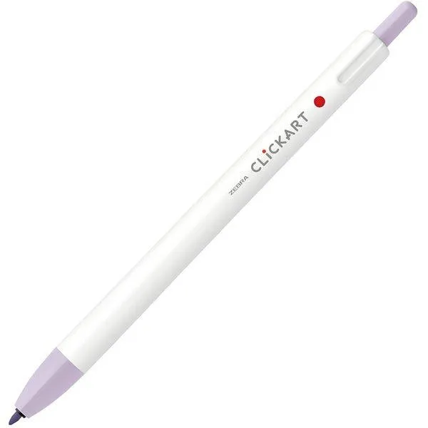 ZEBRA CLICKART Gentle light color WYSS22 0.6mm water-based pen single 12 color set